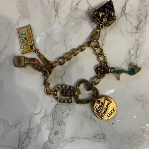 Juicy couture gold plated "fashionista" charm bracelet